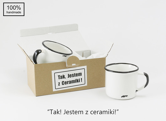 2 Filiżanki Ceramiczne -  Białe Małe Agaf Design