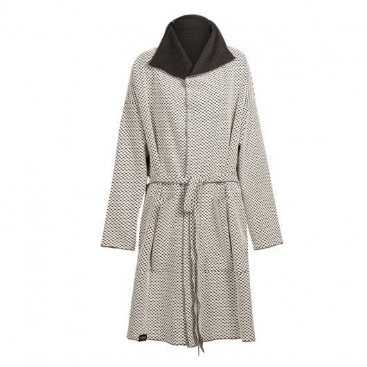 Płaszcz LOOSE COAT - black & white mnishkha