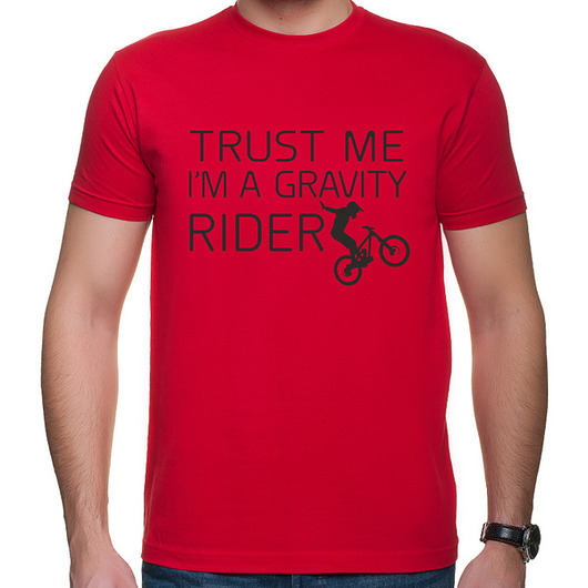 t-shirty męskie Koszulka T-SHIRT, Trust me i"m a gravity rider