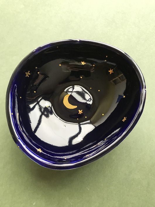Średnia ceramiczna nieregularna miska bowl ELEMTHEBRAND