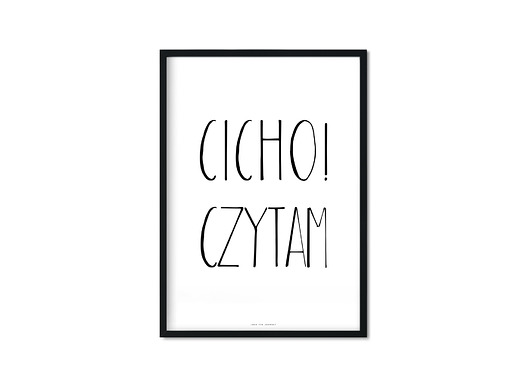"cicho! czytam" Plakat Love The Journey