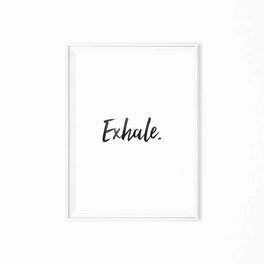 Plakat skandynawski Exhale  myscandi