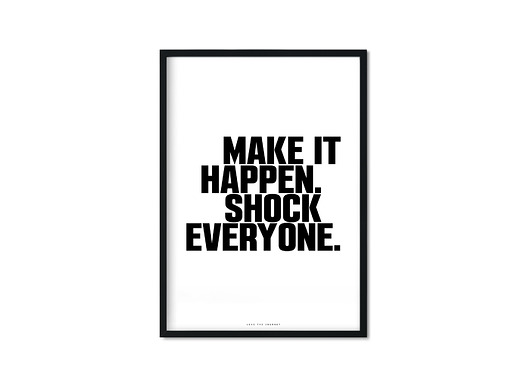 "Shock" Plakat Love The Journey