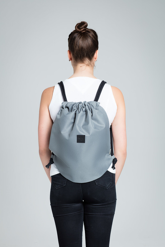 Szary plecak  - Lootbag mini / grey Lootbag