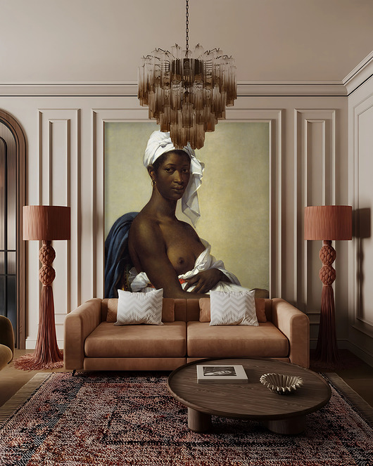 tapety i naklejki ścienne Tapeta - Marie-Guillemine  Benoist - Portret Czarnoskórej