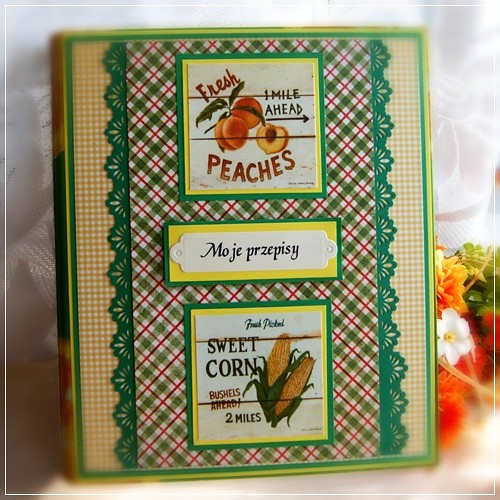 Segregator na przepisy kuchenne Z Papieru Tworzone