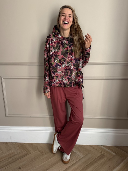 bluza z kapturem damska Bluza oversize JEŻYNY