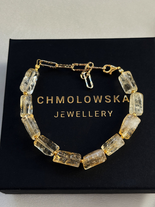 bransoletki z kamieni naturalnych Bransoletka  Cytryn Unikat