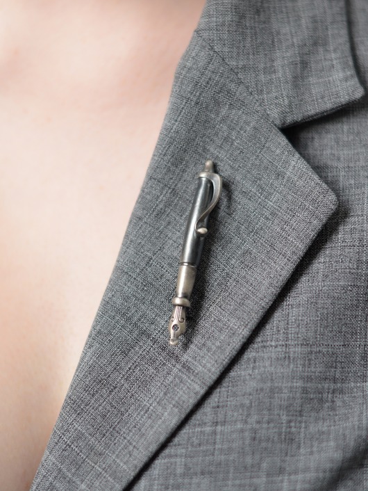 broszki Srebrne pióro wieczne - broszka