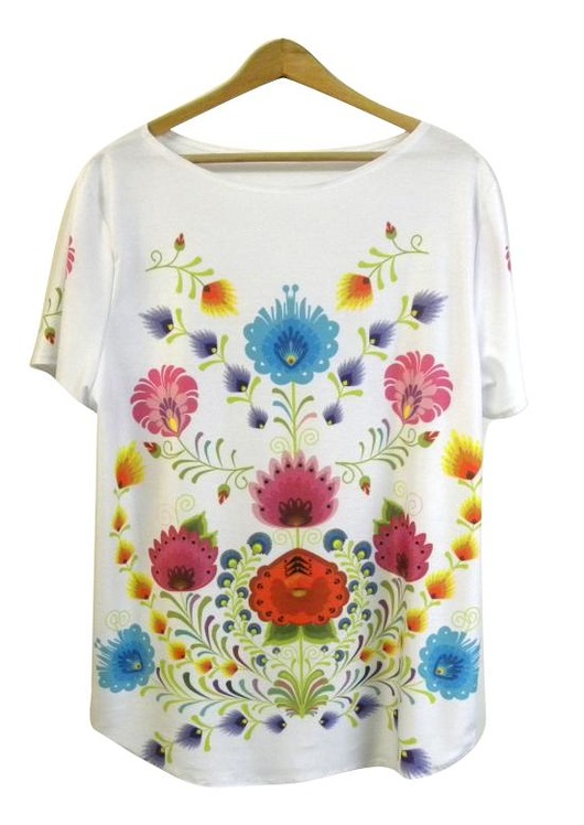 Bluzka damska ze wzorem folk S-XL Gaul Designs