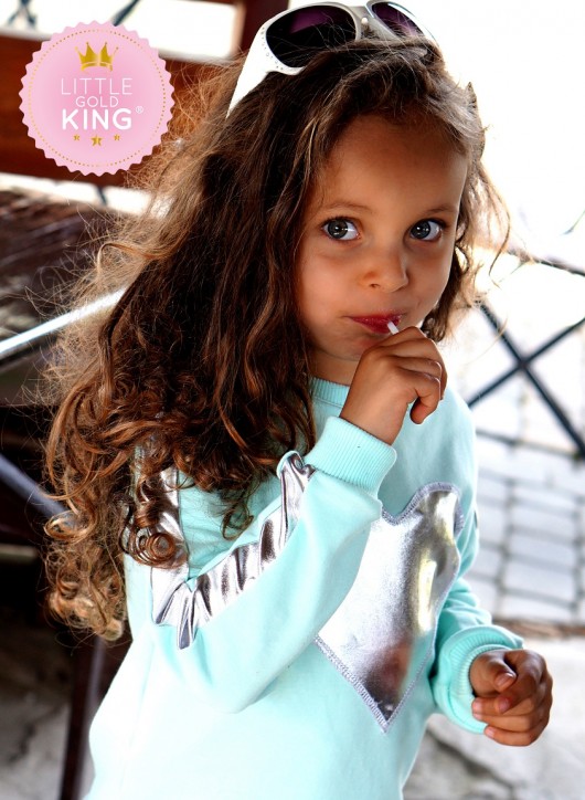 Bluza Silver Heart Mint Little Gold King