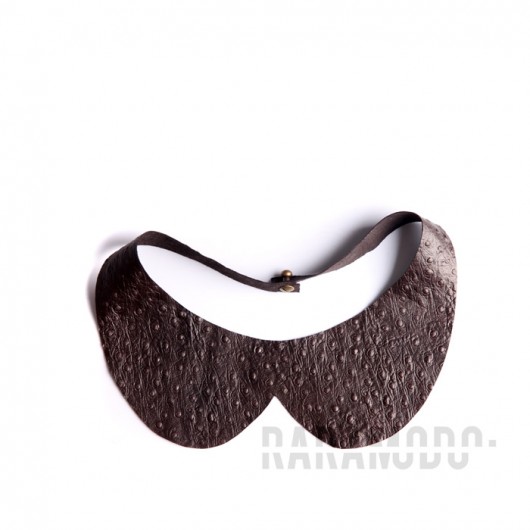 Dark Chocolate Ostrich Collar RARAMODO
