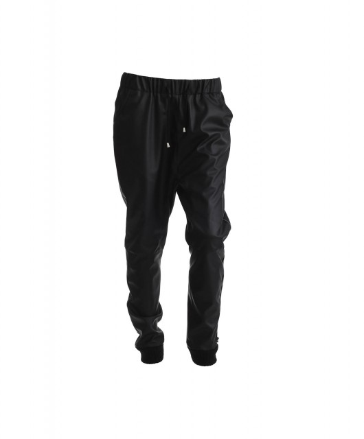 WRINKLE: cotton black pants Aga Guz