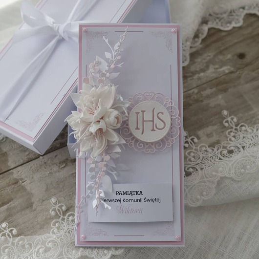 kartki na komunię Pamiątka Pierwszej Komunii Świętej dla dziewczynki