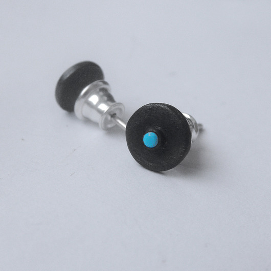 kolczyki z kamieniami Kolczyki OKRĄG