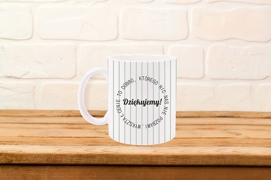 Kubek z nadrukiem - Dziękujemy AllbagAllprints