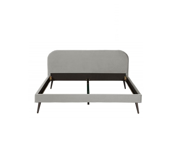 Łóżko Famous srebrne rozmiar materaca 140x200cm Home Design