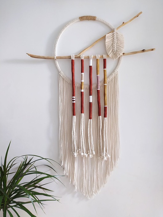 duża dekoracja ścienna w stylu boho BohoHome