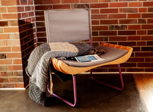 ORGANIQUE CHAIR vol. 2 szary/fioletowy GIE EL