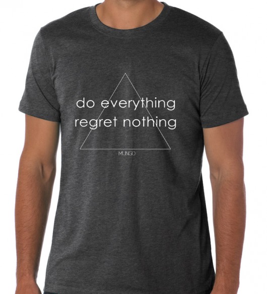 DO EVERYTHING REGRET NOTHING szary melanż M-L-XL MUNGO