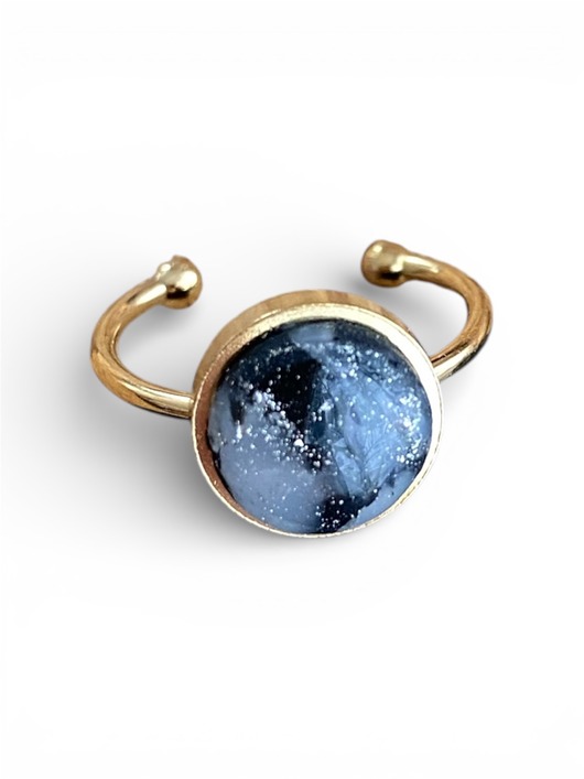 pierścionki - różne Pierścionek regulowany galaktyka