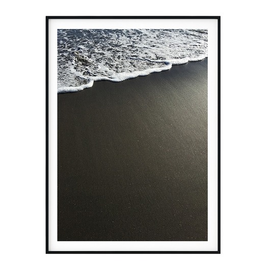 Plakat skandynawski Czarna Plaża myscandi
