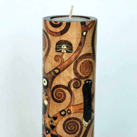 Świecznik - G.Klimt &quot;Drzewo życia&quot; artrachela