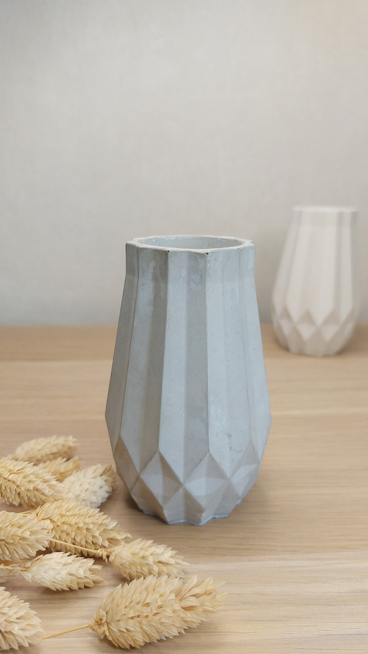wazony Wazonik z betonu architektonicznego różne kolory, dekoracje z betonu loft