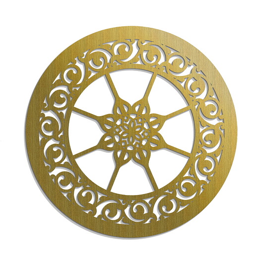 dekoracje - na ścianę DEKORACYJNY PANEL AŻUROWY, LILIANNE, DEKORACJA ŚCIENNA 3D, ORNAMENT, 60 cm, Z