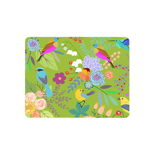 akcesoria różne Podkładka pod mysz. kwiaty i ptaki