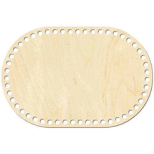 akcesoria różne Baza ze sklejki OWALNA Spód do koszyka 30x20 cm Baza do koszyka na pieczywo