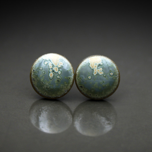 kolczyki ceramiczne Protozoa 11mm/stal chirurgiczna/