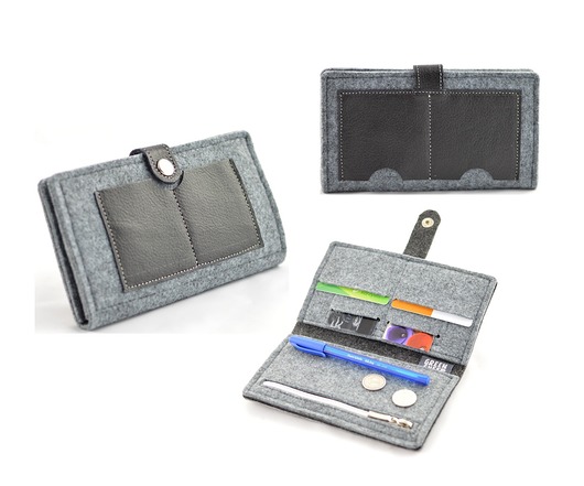 Minimalistyczny Portfel- MIDI- UNISEX Green Sheep
