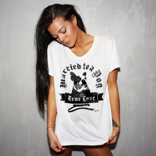 T-shirt Married to a Dog Lazy Kant