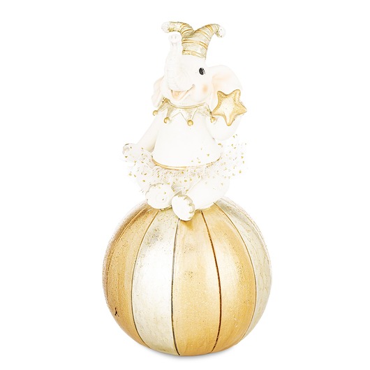 dekoracje świąteczne Figurka - słoń na piłce 18,5x9,5x9,5 cm CIRCO-2