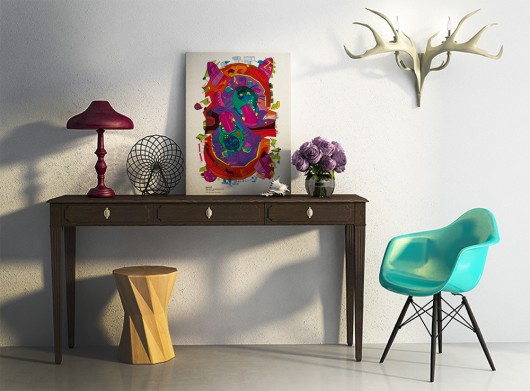 Cosmo 27. Tesla Twins 2. Plakat Autorski A2 typohole