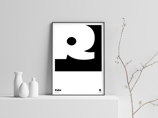 grafiki i ilustracje Abstract Characters: "R"