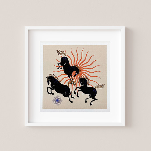 grafiki i ilustracje Wild horses