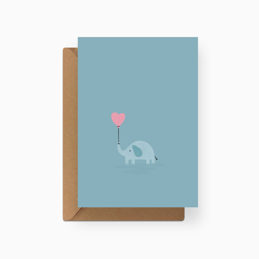 Kartka okolicznościowa ELEFANT - Urodziny Munnar Shop