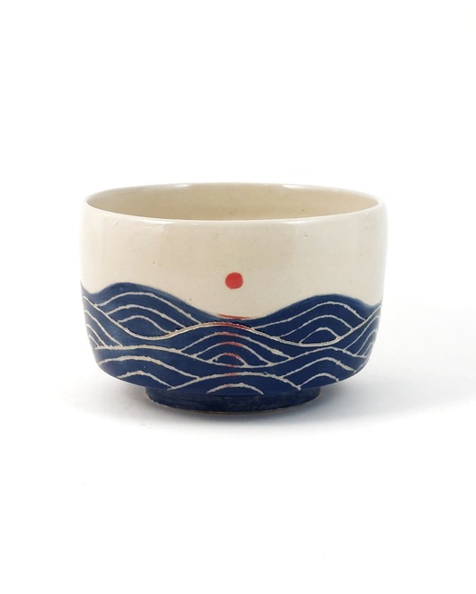 miski i misy Chawan miseczka do Matchy Morze 300 ml