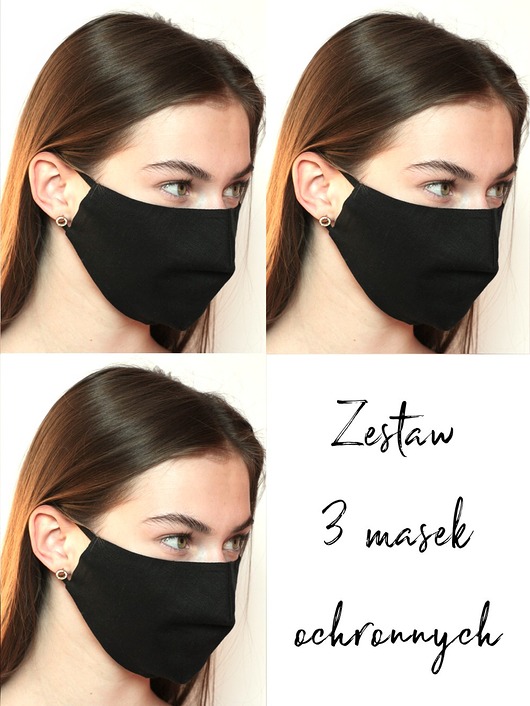 3szt. masek ochronnych-black Usunieta