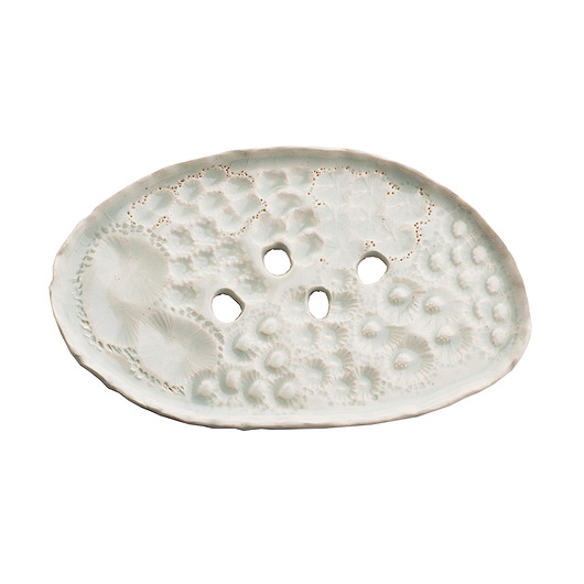 mydelniczki Mydelniczka ceramiczna szary błękit