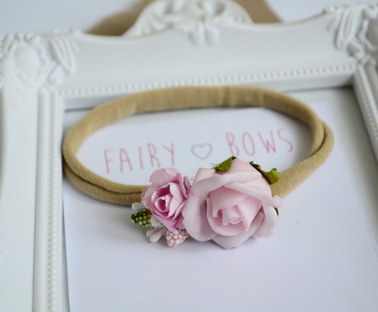 FairyBows Opaska wianuszek w stylu boho FairyBows