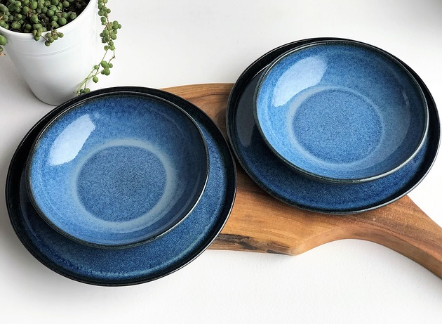 Zestaw ceramiczny dla dwojga talerz miska Ceramika Tyka