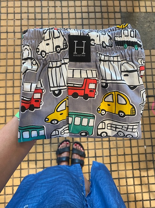 piżamy damskie Spodenki damskie do spania bokserki AUTA