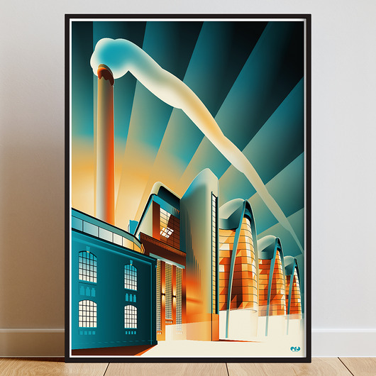 plakaty EC1 - plakat z symbolem Łodzi