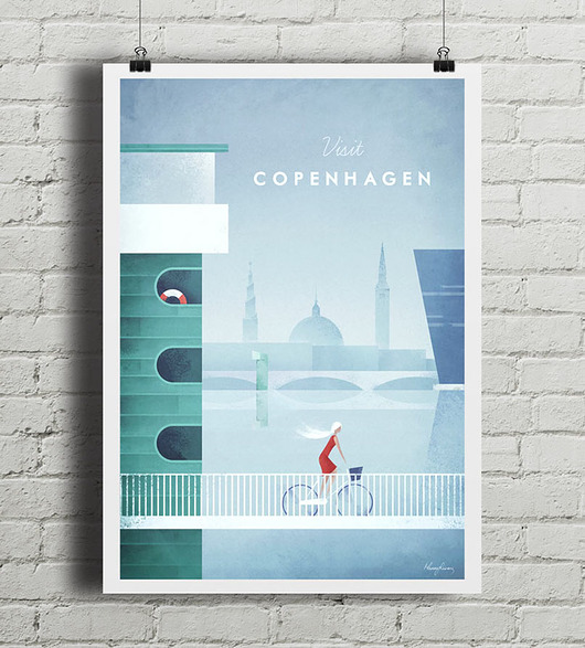 plakaty Kopenhaga - vintage plakat