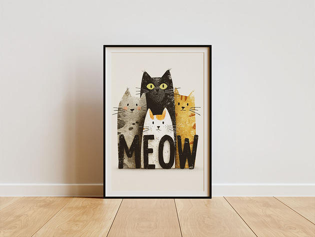 plakaty Plakat - MEOW!