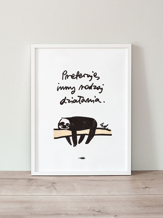plakaty Plakat Preferuję inny rodzaj działania