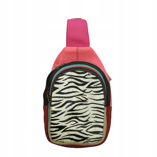 plecaki Plecak damski na jedno ramię skórzany zwierzęcy wzór wygodny pojemny OLIVKA